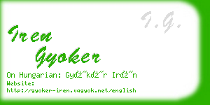 iren gyoker business card